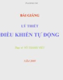 Bài giảng Lý thuyết điều khiển tự động: Chương 3 - Võ Văn Định