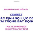 Bài giảng Cơ học kết cấu: Chương 2 - PGS.TS.Đỗ Kiến Quốc