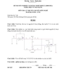 Đề thi tốt nghiệp Cao đẳng Nghề khóa 2 (2008 - 2011) môn Điện tử dân dụng: Đề 10 (LT)