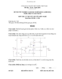 Đề thi tốt nghiệp Cao đẳng Nghề khóa 2 (2008 - 2011) môn Điện tử dân dụng: Đề 50 (Lý thuyết)