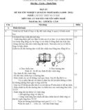 Đáp án đề thi tốt nghiệp cao đẳng nghề khóa 3 (2009-2012) - Nghề: Lắp đặt thiết bị cơ khí - Môn thi: Lý thuyết chuyên môn nghề - Mã đề thi: ĐA-LĐTBCK-LT34