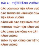 Bài giảng Thực hành tiện: Bài 4 – ĐH Sư phạm Kỹ thuật TP. HCM