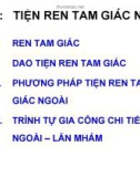 Bài giảng Thực hành tiện: Bài 7 – ĐH Sư phạm Kỹ thuật TP. HCM