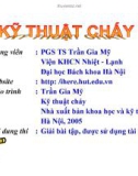 Bài giảng - Kỹ thuật cháy - chương 1