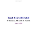 Teach Yourself Swahili © Hassan O. Ali & Ali M. Mazrui