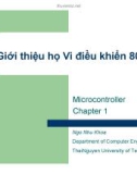 Bài giảng Vi điều khiển: Chapter 1 - Ngô Như Khoa