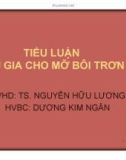 PHỤ GIA CHO MỠ BÔI TRƠN