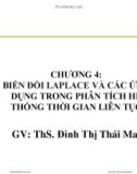 Bài giảng Tín hiệu và hệ thống: Chương 4 - ThS. Đinh Thị Thái Mai