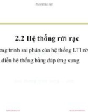 Bài giảng Tín hiệu và hệ thống: Chương 2.2 - ThS. Đinh Thị Thái Mai