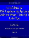 Bài giảng Tín hiệu và hệ thống: Chương 4 - Lê Vũ Hà