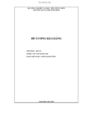 Đề cương bài giảng Đồ gá (Nghề: Cắt gọt kim loại) - Trường Cao đẳng Cơ giới Ninh Bình