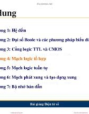 Bài giảng Điện tử số - Chương 4: Mạch logic tổ hợp