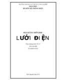 Bài giảng môn học Lưới điện - ĐH Kỹ thuật Công nghiệp