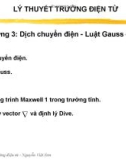 Bài giảng Lý thuyết trường điện từ: Chương 3 - TS. Nguyễn Việt Sơn