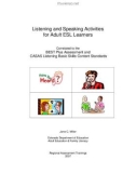 Listening and Speaking Activities for Adult ESL Learners