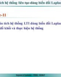 Bài giảng Tín hiệu và hệ thống: Lecture 11 – Trần Quang Việt