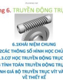 Bài giảng Cơ sở thiết kế máy: Chương 6 - ThS. Dương Đăng Danh