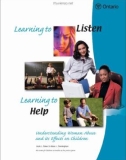 Learning to Listen Learning to Help Understanding Woman Abuse and its Effects on Children