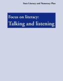 Focus on literacy: Talking and listening