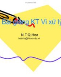 Bài giảng Kỹ thuật vi xử lý: Chương 1 - Nguyễn Thị Quỳnh Hoa