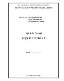 Bài giảng Điện tử cơ bản 2 - ĐH Sư Phạm Kỹ Thuật Nam Định