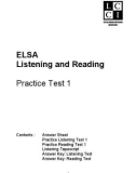 ELSA Listening and Reading Practice Test 1