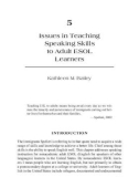 Issues in Teaching Speaking Skills to Adult ESOL Learners