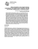 Media presentation mode, English listening comprehension and cognitive load in ubiquitous learning environments: Modality effect or redundancy effect?