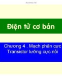 Điện tử học : Mạch phân cực Transistor lưỡng cực nối part 1