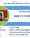 Bài giảng môn Điện tử tương tự: Chương 2 - Lê Xuân Thành