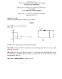 Đề thi tốt nghiệp Cao đẳng Nghề khóa I (2007 - 2010) môn Điện tử công nghiệp: LT07