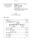 Đáp án đề thi cuối học kỳ II năm học 2018-2019 môn Điều khiển tự động - ĐH Sư phạm Kỹ thuật