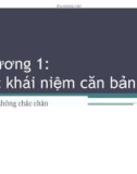 Bài giảng Lý thuyết thông tin: Chương 1.1 - ThS. Huỳnh Văn Kha