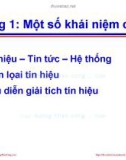 Bài giảng Lý thuyết tín hiệu: Chương 1 - Võ Thị Thu Sương