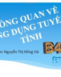 Tổng quan về ứng dụng tuyến tính - Nguyễn Thị Hồng Hà