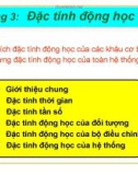 Bài giảng Điều khiển tự động - Chương 3: Đặc tính động học