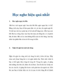 Học nghe hiệu quả nhất