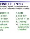 TEACHING LISTENING