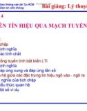 Bài giảng Lý thuyết tín hiệu: Chương 4 - Ths. Lê Ngọc Phúc