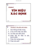 Bài giảng Lý thuyết tín hiệu: Chương 2 - Ths. Lê Xuân Kỳ