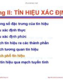 Bài giảng Lý thuyết tín hiệu: Chương 2 (Phần 4) - Võ Thị Thu Sương