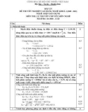 Đáp án đề thi tốt nghiệp cao đẳng nghề khóa 3 (2009-2012) - Nghề: Điện dân dụng - Môn thi: Lý thuyết chuyên môn nghề - Mã đề thi: DA ĐDD–LT23