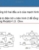 Bài tập Giải tích mạch - Trần Văn Lợi