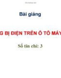 Trang bị điện trên ô tô máy kéo