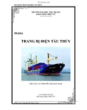 BÀI GIẢNG TRANG BỊ ĐIỆN TÀU THỦY