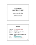 BÀI GIẢNG NGUYÊN LÝ MÁY - CHƯƠNG MỞ ĐẦU