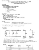 Đáp án đề thi môn Quang điện tử - Lớp VP10