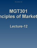 Principles of marketing: Lecture 12