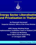 Đề tài Energy Sector Liberalisationand Privatisation in Thailand - Tự do hóa ngành năng lượng và Tư nhân ở Thái Lan 