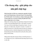 Cầu thang nhẹ - giải pháp cho nhà phố chật hẹp